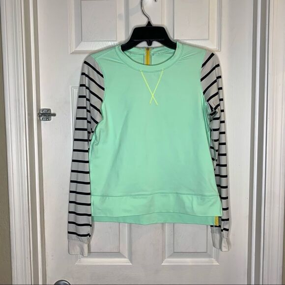 Lululemon Seawheeze crew fresh teal angel wing Size 8 - Picture 1 of 10